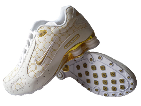 Nike Shox Monster SI Shoes White Gold